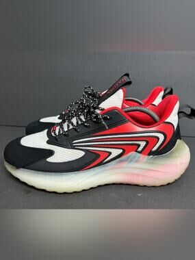 Mazino Krypton-005 Men's Sneakers Size 10.5 - Black/White/Red - Worn Once Sweet